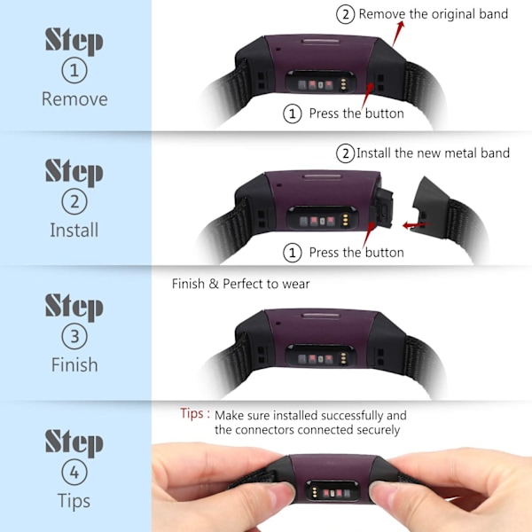 Nylon Sportband för Fitbit Charge 4/3
