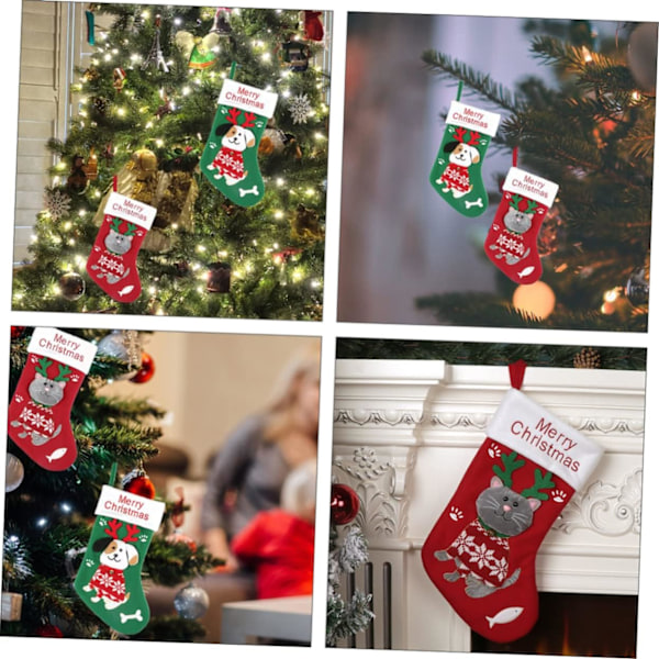 1 Stk Julstrumpor Julgranstrumpor Presentpåse Att Hänga Upp Christmas Socks Kids Julstrumpor Barn Juldekorationer
