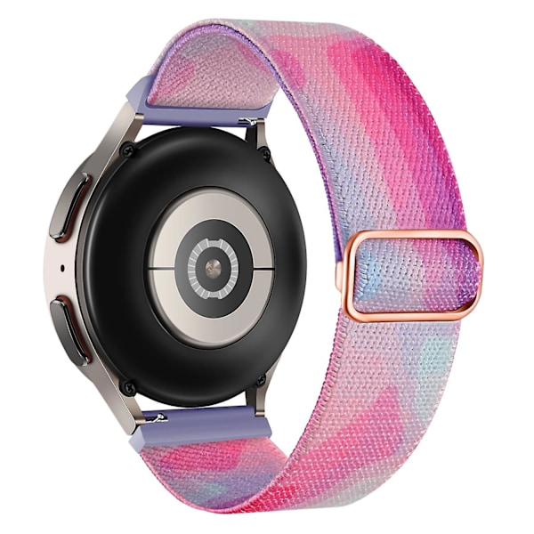 Mönstrad klockarmband för Coros Apex Pro/Apex 46mm, 22mm nylonflätad rem ersättningsrem Purple Blue