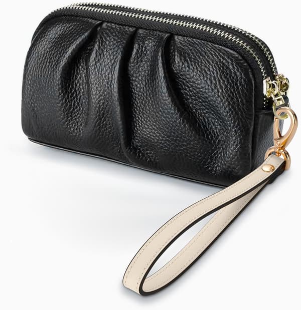 Håndleddsstropp, ekte skinn håndleddsnor håndstropp erstatning for lommebok veske clutch pung telefon ID