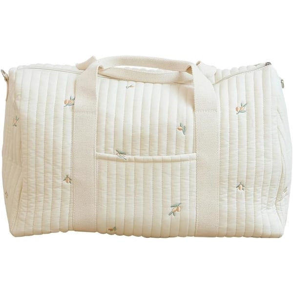 Baby Blepose Taske Broderi Rejsetaske Bærbar Bagage Multifunktion Baby Taske til Barnevogn Maternity Bagage Taske 48 * 24 * 28cm Oliven Oliven Oliven