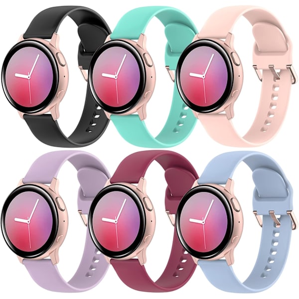 6 remme til Galaxy Watch Active 2 Band 40mm 44mm