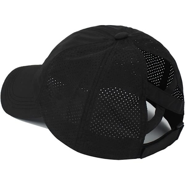 Kvinder Criss Cross Hat Høj Hestehale Baseball Caps Justerbar Høj Messy Bun