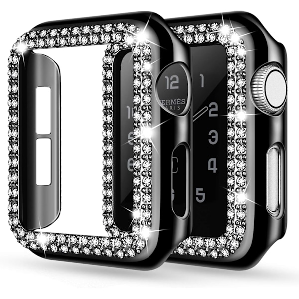 Kompatibel med Apple Watch Case 44mm Series 6/5/4 SE Bling Rhinestone