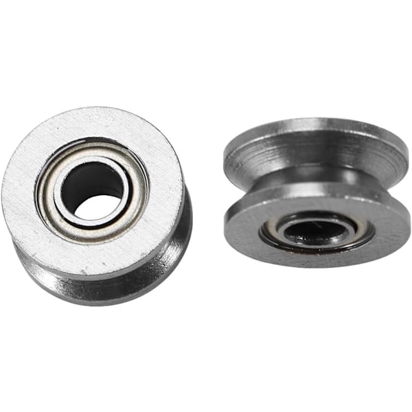 10 stk V624ZZ Miniatyrstål V-spor Guide Pulley Rail Ball Bearing - for Rail Track Liner Motion