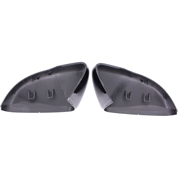 Blank sort spejlkappe til VW Touran 2010-2014, Golf MK6 2009-2013