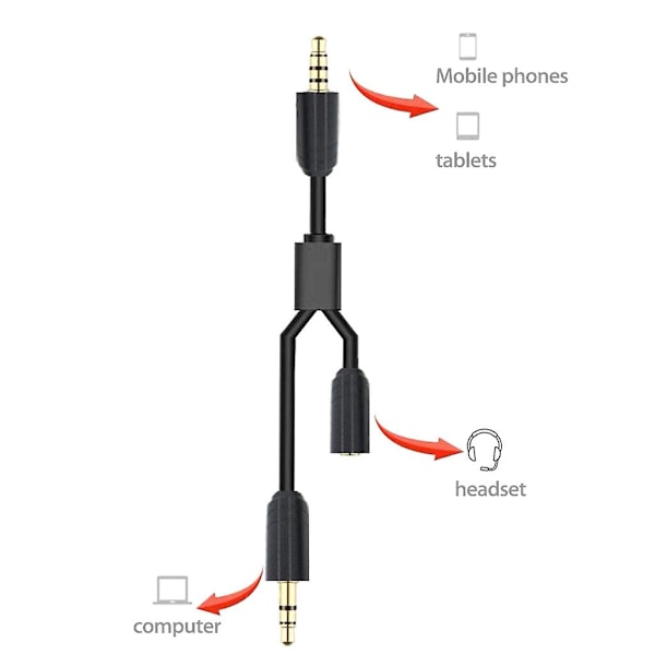 2m Chat Link Adapterkabel för 3,5 mm hane adapterkabel för X Bo