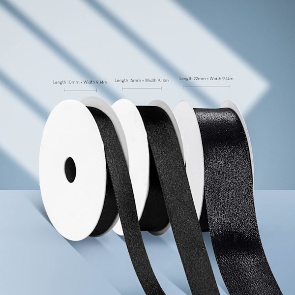 Svart Grosgrain-set för hantverk