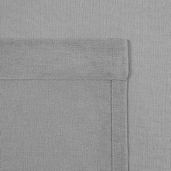 Grå tylgardiner, semi-transparente tylgardiner med stang til soveværelse og stue, 137 x 213 cm lange, sæt med 2