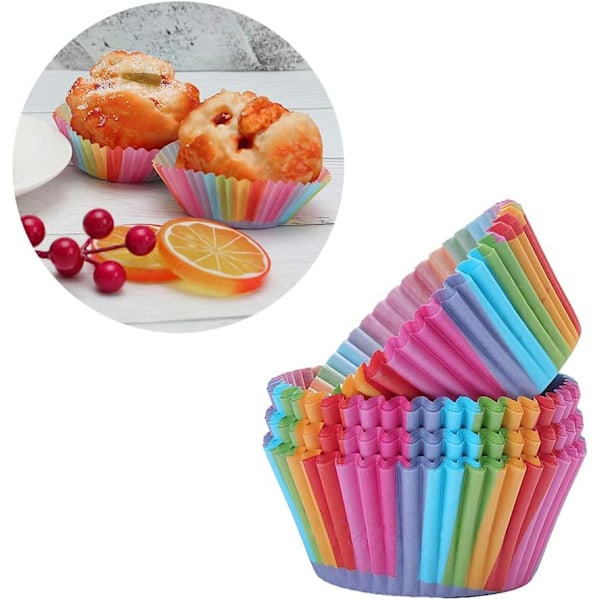 Bästa Kingdom Nya 200-delade Rainbow Cupcake-fodral