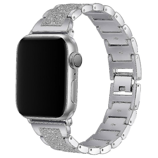 Rustfrit stål krystal armbånd rem til Iwatch serie 4 40mm