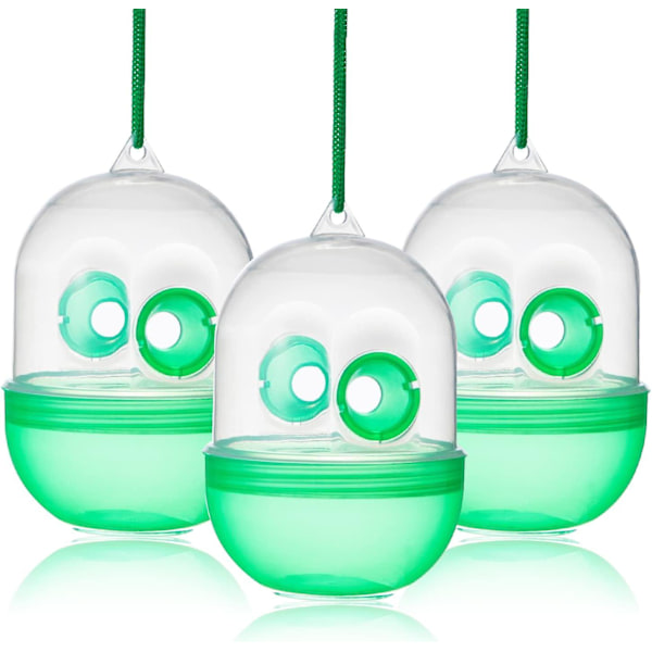 Getingfälla Behållare 3-pack Getingsfällor Utomhus Hängande Tillbehör För Gula Jackor Getingar Och Getingar, Bifällor För Utomhuskomponent, Bärbar Wa 3