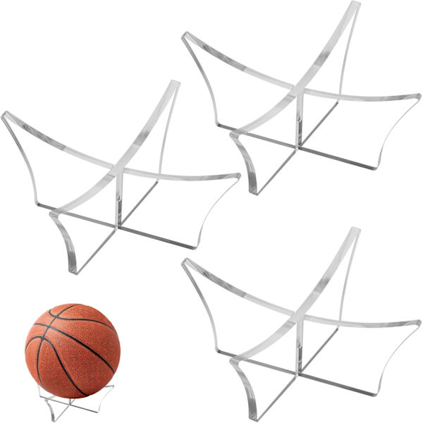 3 ST Akryl Ball Stativ Holder - Display Stativ for Sportsballer