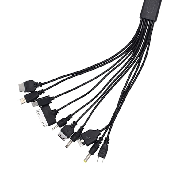 10 i 1 Universal USB-kabel, Multi-opladningskabel Kompatibel