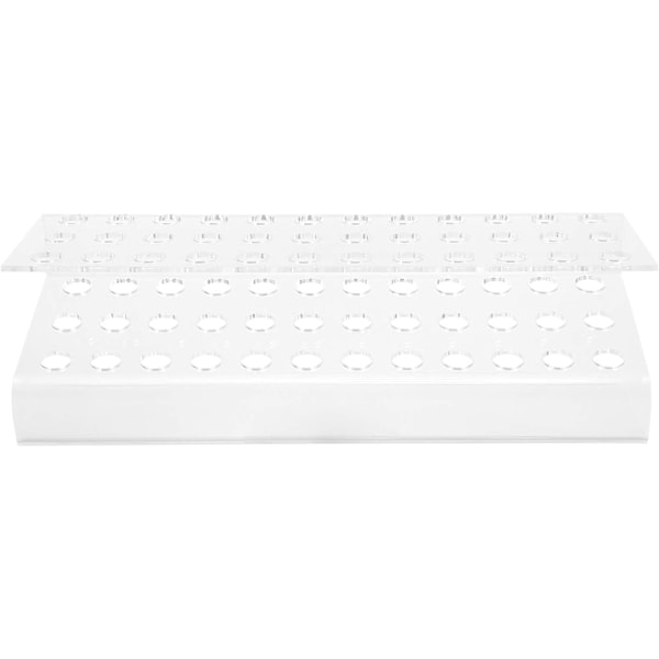 Akrylholder, stativholder, displaystativ, 3-slots displaystativ, øjenbrynsstativ, makeupbørsteholder, arrangør til hjem, kontor, butik 8X24CM