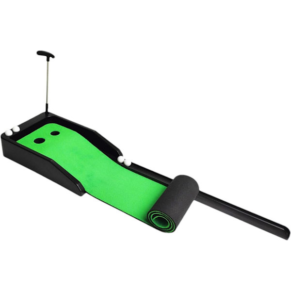Desktop Golfspil | Bærbar Fløjls Minigolfspil med Gummibun - Golftræningslegetøj, Dekorative Bordspil med Automatisk Boldretur System