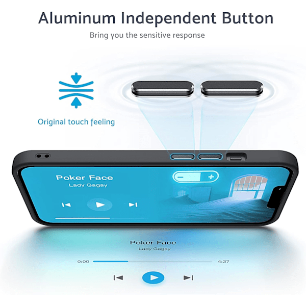 Suunniteltu iPhone 11 -kotelolle, [Tukee langatonta latausta] Pehmeä silikoninen ohut naarmuuntumaton puhelinkotelon suojus iPhone 11 6.1 ih:lle, Musta Musta