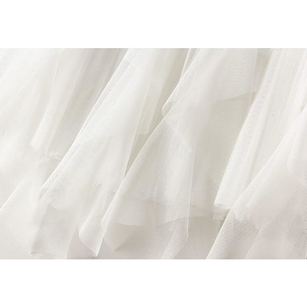 Kvinde Elastisk Høj Talje Tutu Tulle Lagdelt Skørt Sød Lagdelt Ruffles Mesh