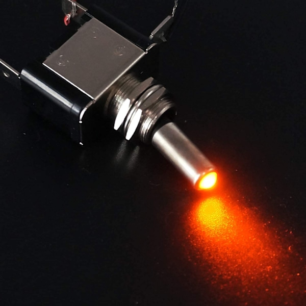Vippbrytare med gul LED - 12V 20A Heavy Duty Racing Car Vippbrytare