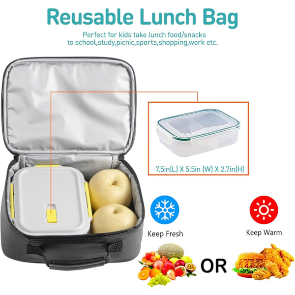 Pojkar Lunchbox Barnspel Lunchväska Isolerad Lunchbox Läderspel