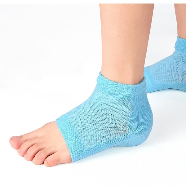 1 par strumpor för häl, halkfria sportsockor för män och kvinnor
