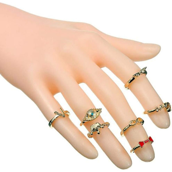 Kvinnlig skyltdocka Arm Hand Up Ring Armband Smycken Display Stand Hållare