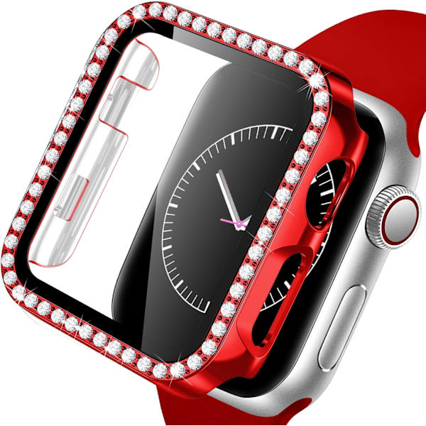 Hårt fodral för Apple Watch 44 mm, Bling Diamonds med skärmskydd