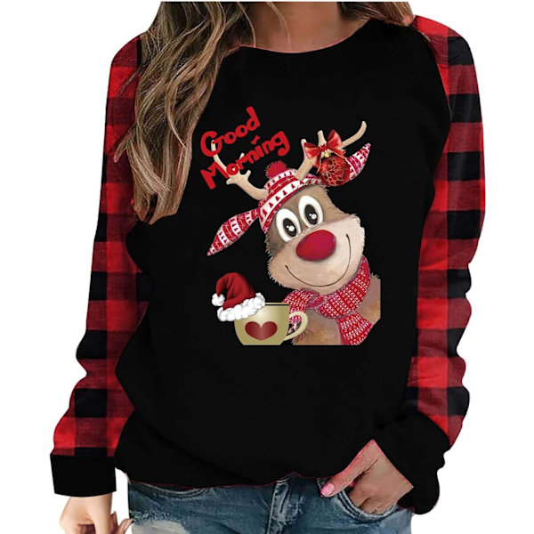 Christmas Shirts for Women 2023 Fall Fashion Raglan Long Sleeve Pullover