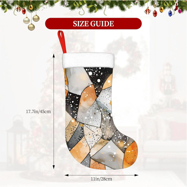 God Jul Marmor-Julklappsäckar, 45 cm, mjuka julklappsäckar, klassiska presentpåsar för fest, semester, eldstad, dekorationer, Fa