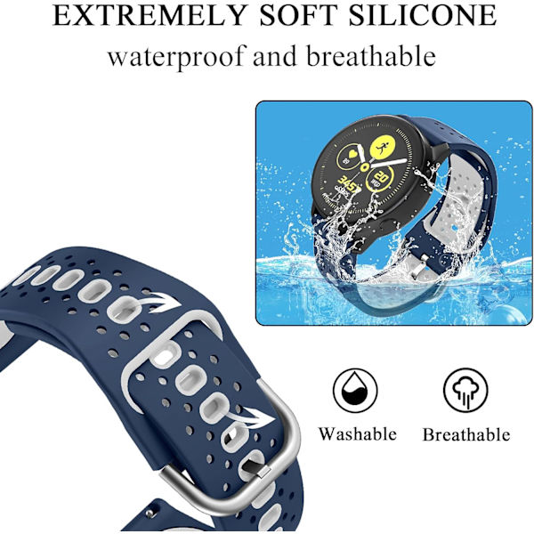 20 mm silikonband för Garmin för Vivoactive 3-klocka