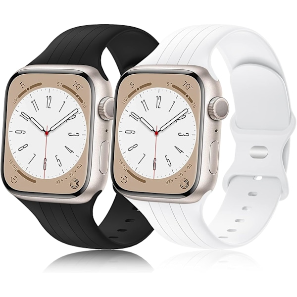 [2-pack] Designerband som är kompatibla med Apple Watch -band 38 mm 40 mm