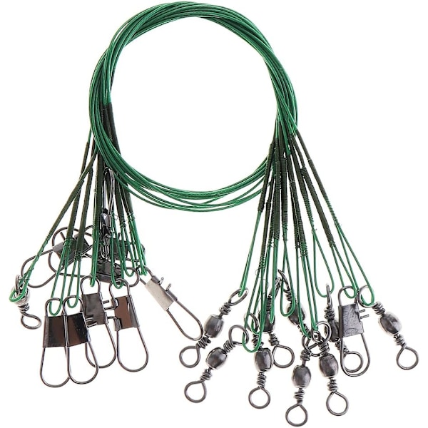 Fishing Wire Leaders - 20pcs Stainless Steel Fishing Leader Wire with