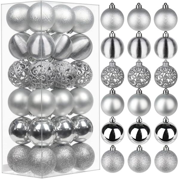 2,36\" Julekule Ornamenter 36 stk Julepynt Dekorasjoner Baller