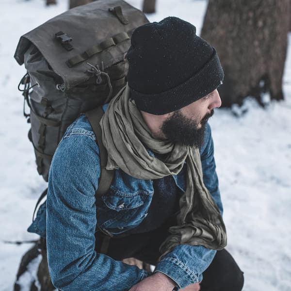 wxsp Unisex Mössor för Män Kvinnor Stickade Vintermössor Svart+rosaröd One