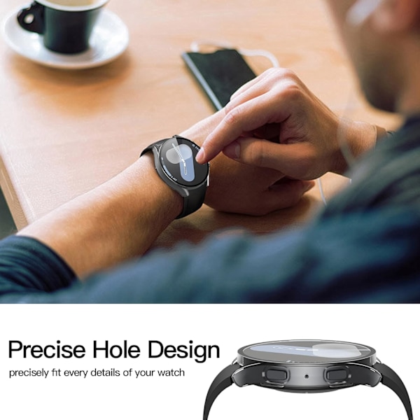 2-pack skärmskydd för Galaxy Watch 7, härdat glas med Watch 7 skärmskydd 40 mm, hög känslighet, pålitligt skärmskydd för Galaxy Watc
