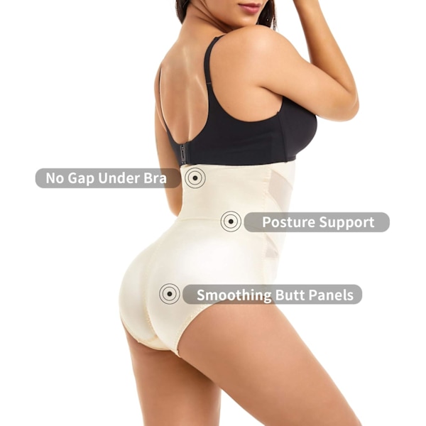 Dames Tummy Control Shapewear Trusser Høj-Talje Body Shaper Underbukser Butt