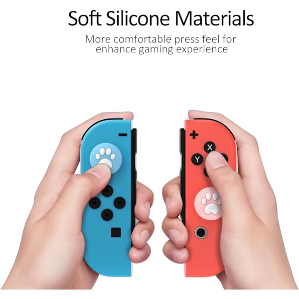 Söta Cat Paw Thumb Grip Caps för Switch/Oled/Lite