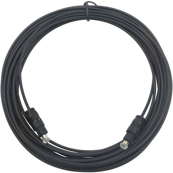 10M Sort Digital Fiberoptisk Lyd SPDIF TosLink Kabel