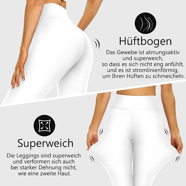 Kvinde Leggings Lang Høj Talje Kvinder Bløde Uigennemsigtige Bukser Super Stretch
