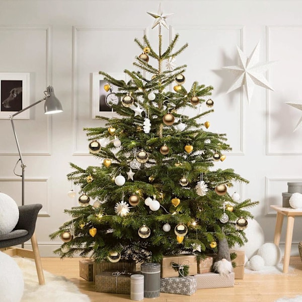 2,95\" Julekuler Baller 12 stk Julepynt Sett Gull