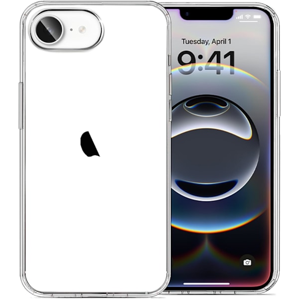 Kompatibel med iPhone 16e Cover Klar, Blød Transparent Stødsikker Beskyttende Slank Tynd Telefon Cover til 16e 6.1 ih, Klar Klar