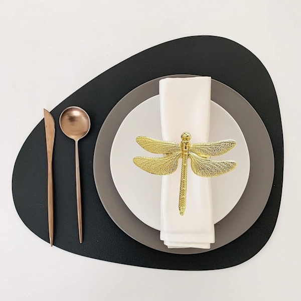 Perlebesatte serviettringholdere sett for feriebryllup jul Thanksgiving,