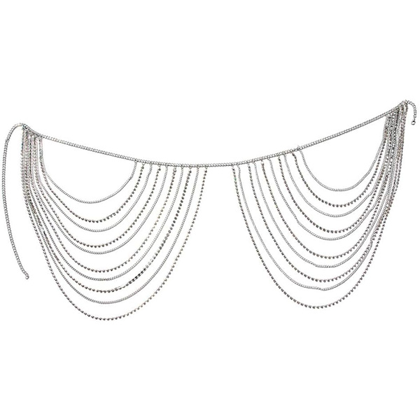 Krystalllager midjekjeder Strand Belly Body Chain Fashion
