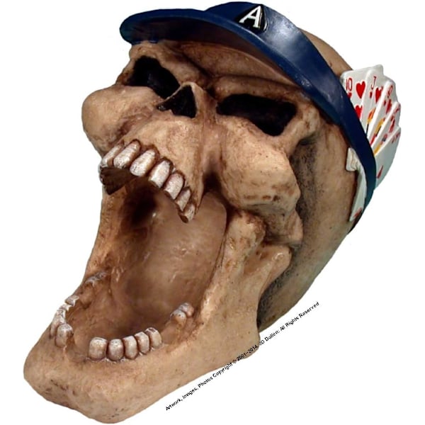Resin Skull Geometrisk Yta Skelett Figur Nyckelskål Godis Diverse Behållare Förvaring Halloween Dekor (Svart) Svart 4,3\" x 6,3\" x 4,5\" Svart