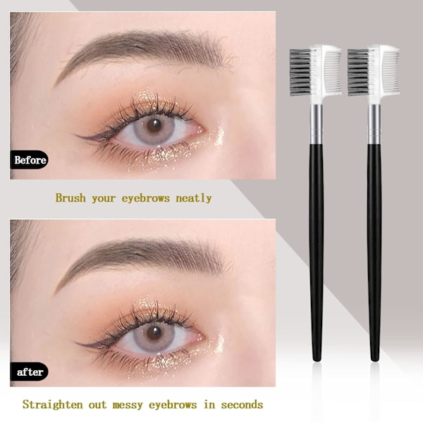 2 stk. Øjenbrynsbørster Makeup Øjenbrynsbørste