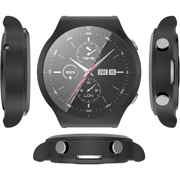 Kompatibel med Huawei Watch GT 2 Pro Cover, Allround Beskyttende TPU Bumper Cover Skærmbeskytter Cover Kompatibel med Huawei Watch GT 2 Pro Sm