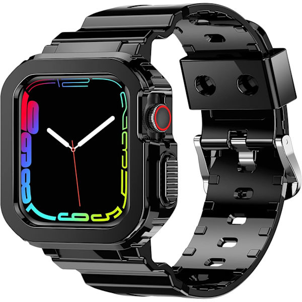 Kompatibel med krystalklare Apple Watch-rem, 45 mm 44 mm