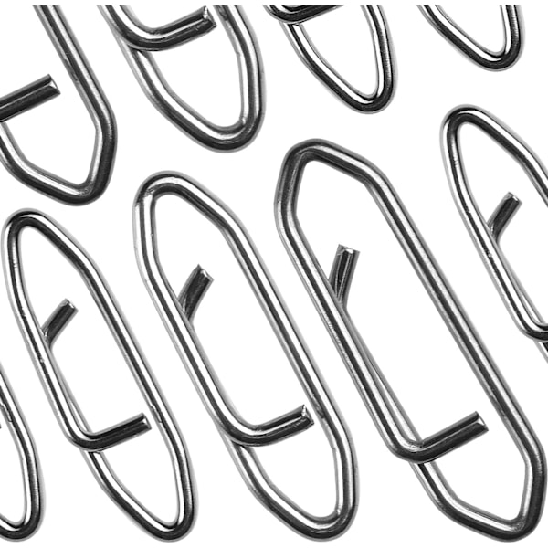 Power Clips i rustfritt stål - Quick Change Lure Snaps (25st/pakke)