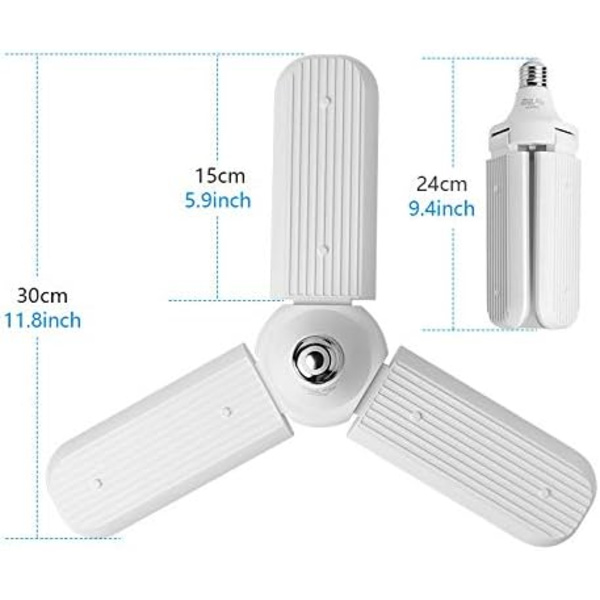 LED Garage Light - Super Bright Area Light (400 Watt Equivalent)