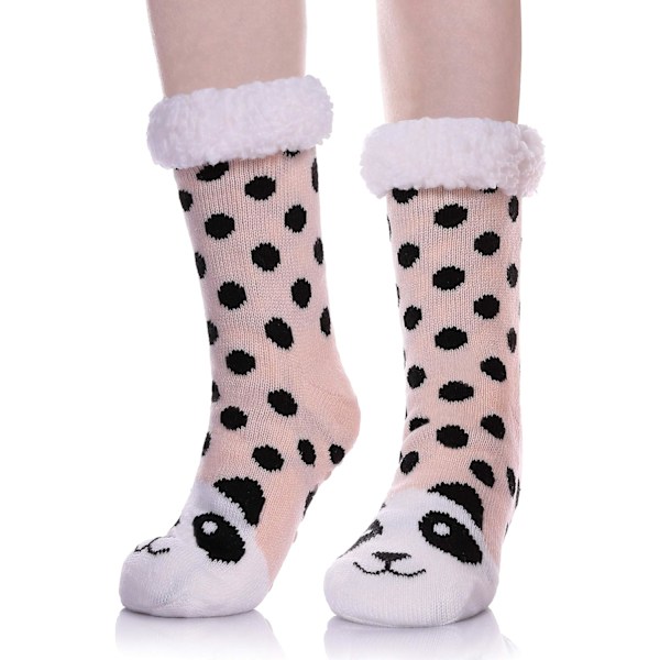 Fuzzy Slipper Socks For Women with Grippers Winter Warm Thick Plush Fleece